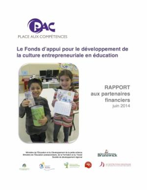Couverture PAC Fonds appui Rapport 3 juin 2014